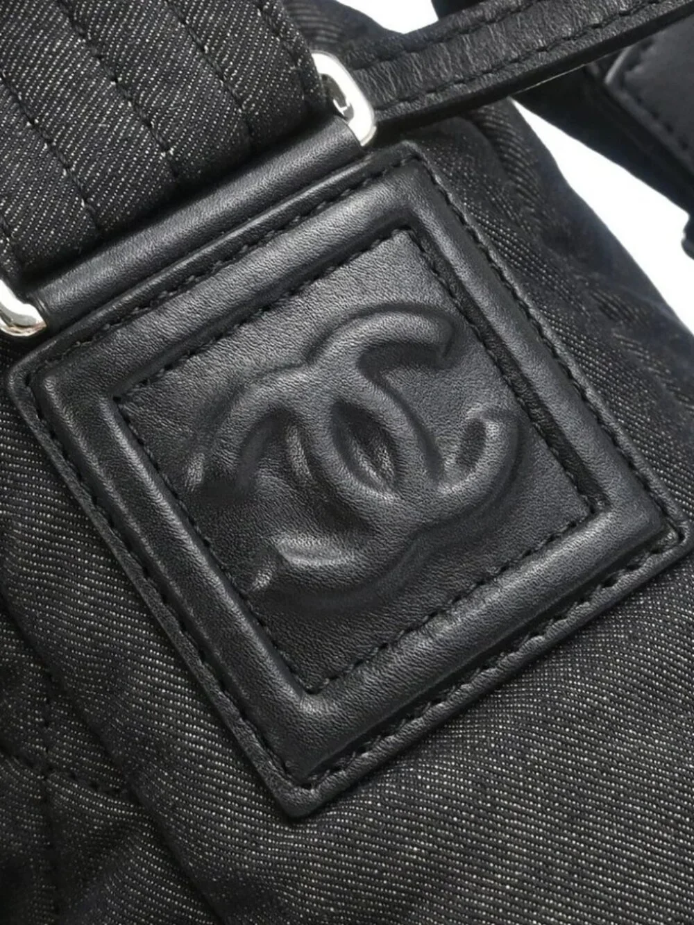 Chanel Black Canvas Coco Cocoon Messenger Shoulder Bag